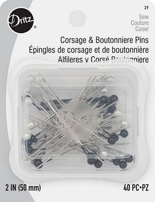 Dritz Corsage Pins 40ct Think Longarms