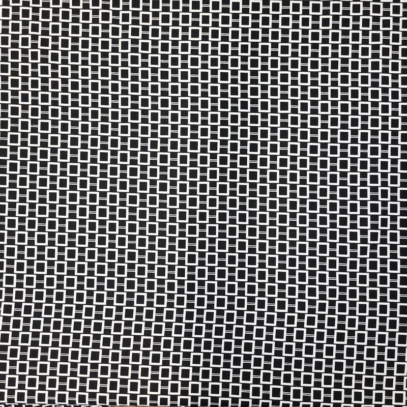 EB Italian Black &amp; White Cotton Jacquard