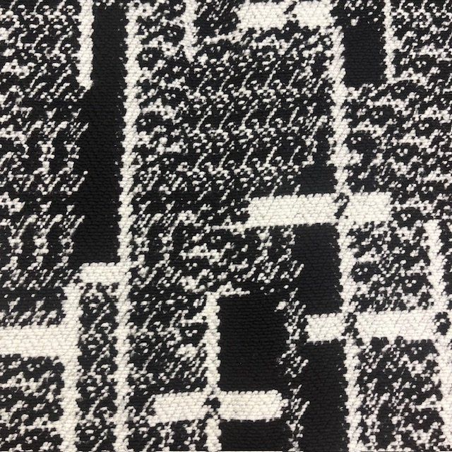 EB Italian Coating Boiled Wool Knit Black &amp; White