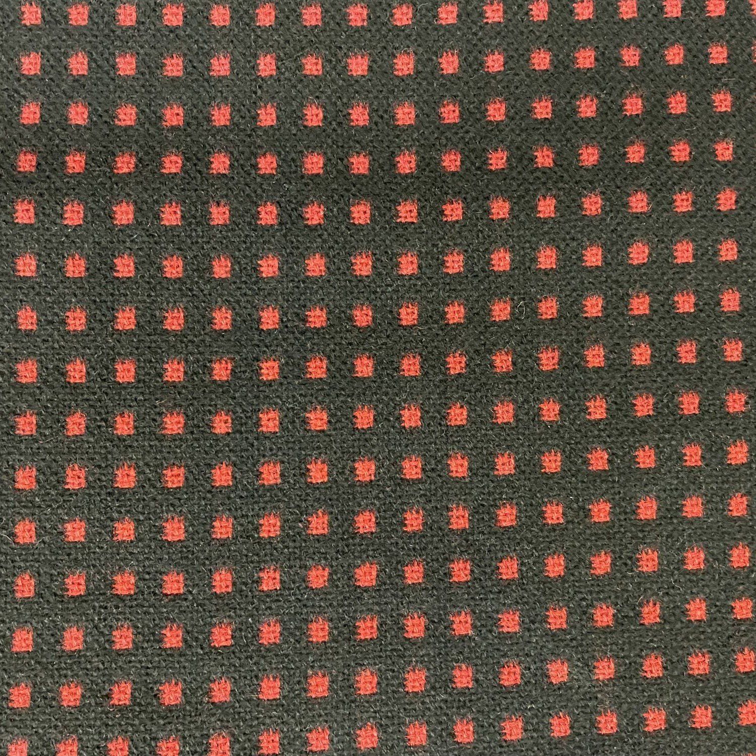 EB Italian Coating Reversible Checked Wool Red &amp; Black 59"