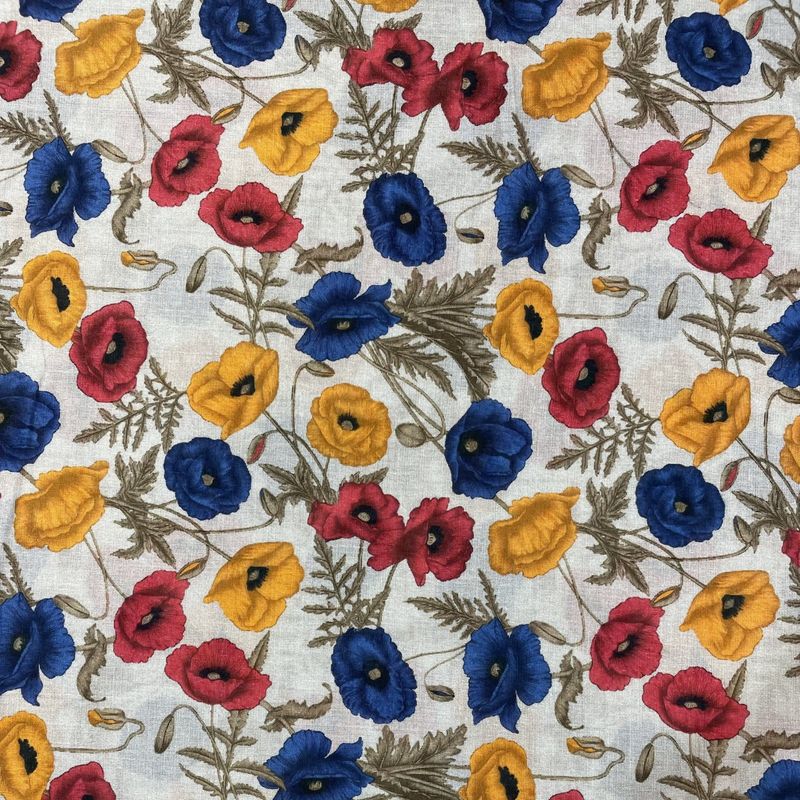 EB Italian Liberty Poppy Cotton Lawn