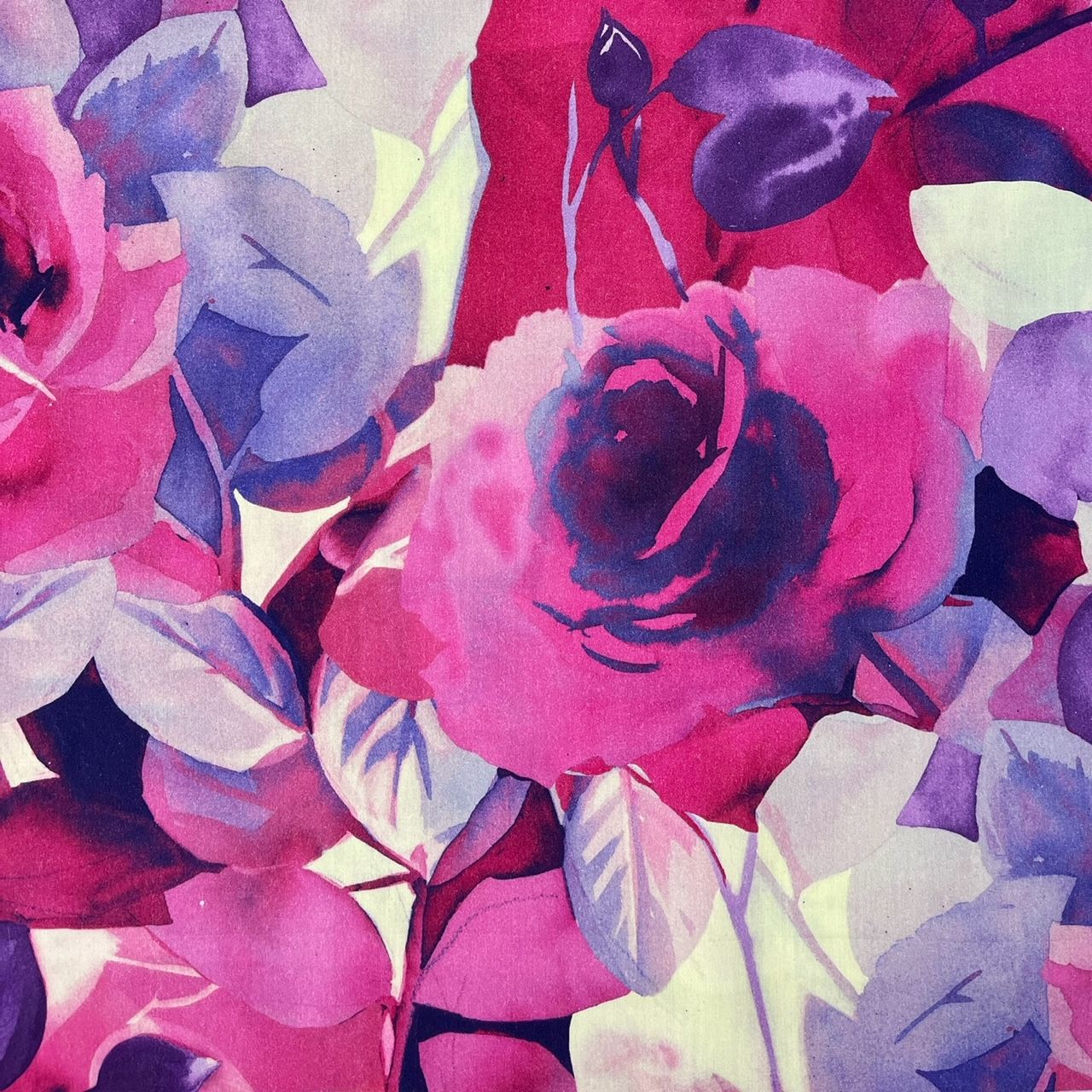 EB Italian Pink Floral Satin