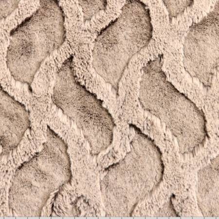 EOB 2.33 yd Chocolate/Almond Luxe Cuddle Bunny Bailey Shannon Fabrics 60"