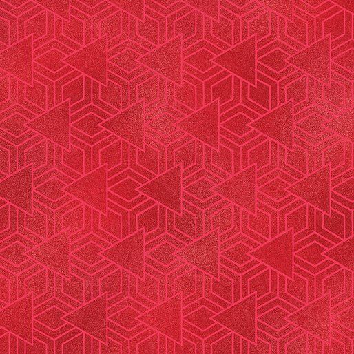 EOB 3.25 yd Bermuda Cadmium Red Benartex New Worlds Rob Appell Quilting Cotton