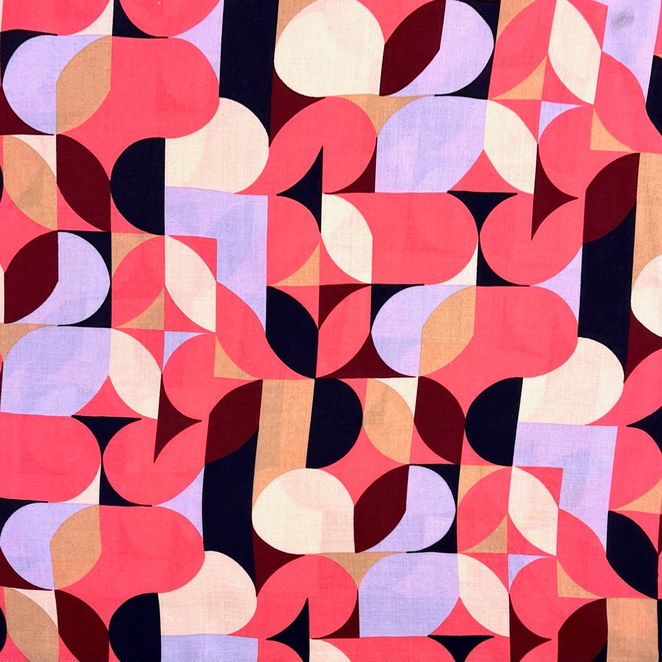 EB Italian Pinky Petals Geometric Viscose