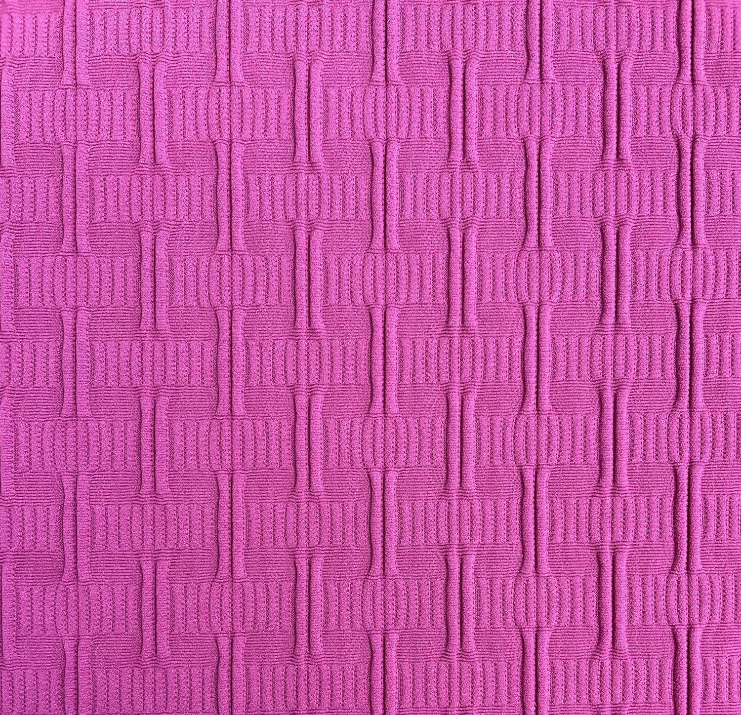 EOB 2.75 yd EB Italian Raspberry Texture knit 54"