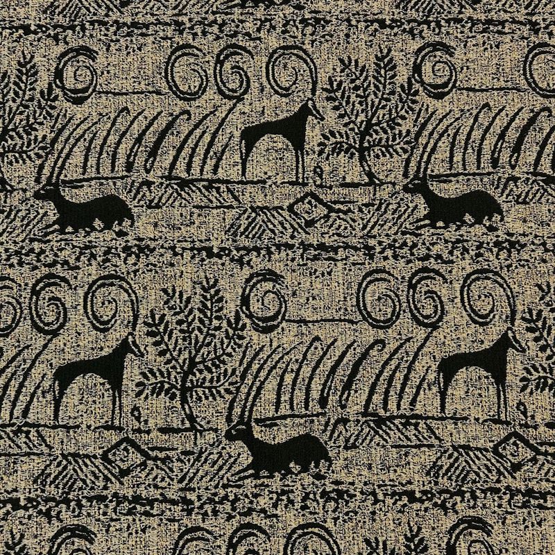 EOB 1.125 yd Linen/Cotton Animal Pattern Jacquard 35"