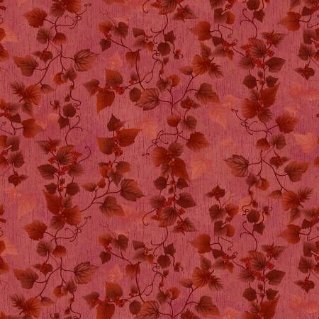 Flossie's Flowers Red Pressed Leaves Henry Glass CLEARANCE
