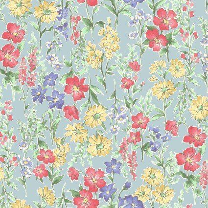 Flower Garden Cotton lawn Kokka Japanese fabric