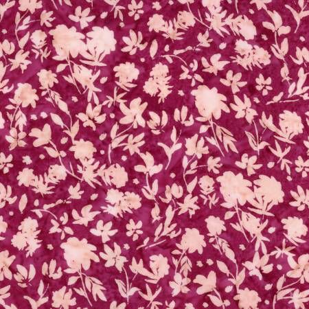 Flower Mix Sew Soft Rayon Batiks Glowberry Riley Blake