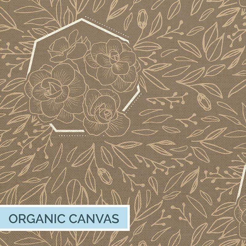 Geo Florals Tan/White Canvas Wild &amp; Wonderful Floral