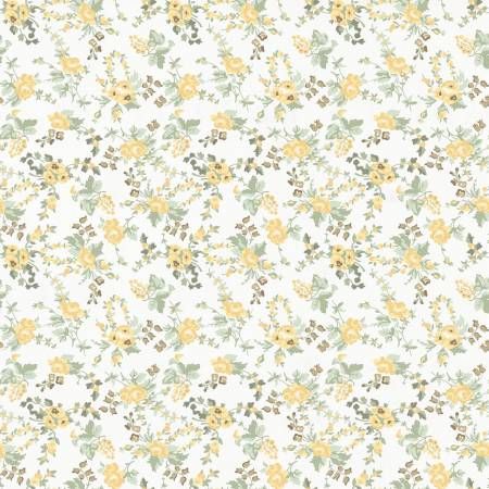 Harmony Dark Butter Digital Petite Fleur by Clothworks