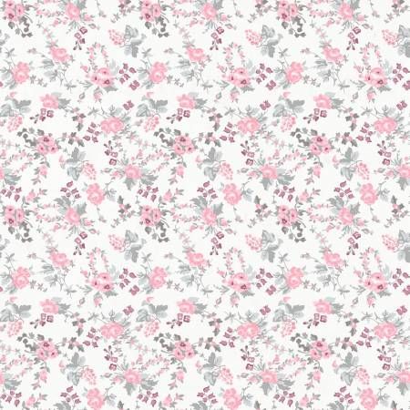 Harmony Raspberry Digital Petite Fleur by Clothworks