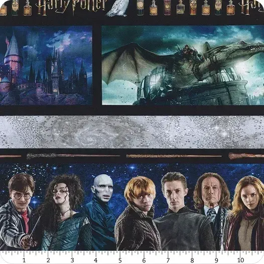 Harry Potter Stripe Multi 2nd Edition Quilting Cotton