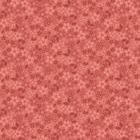 Holly &amp; Hearth Star Flowers Spiced Cider Benartex Quilting Cotton