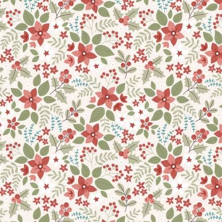 Holly &amp; Hearth Yule Birch Benartex Quilting Cotton