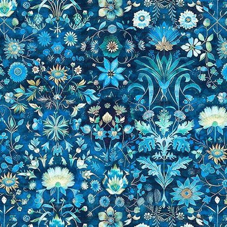 Folklore Floral Blue QT