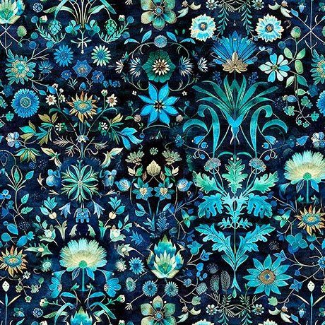 Folklore Floral Navy QT