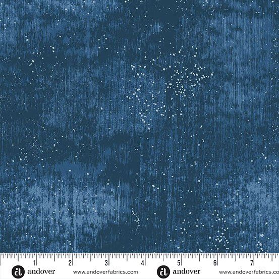 Glaze III Indigo Libs Elliott Andover Fabrics