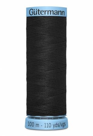 Gutermann Silk Thread 100m/109yds Black 000
