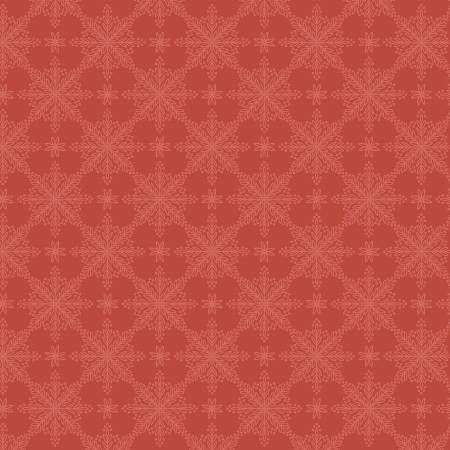 Holly &amp; Hearth Frosted Windowpanes Mulled Wine Benartex Quilting Cotton