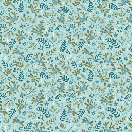 Holly &amp; Hearth Hearth Frost Benartex Quilting Cotton