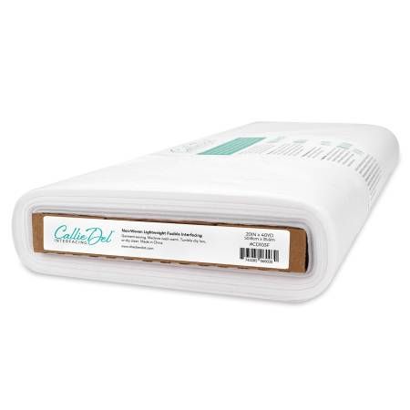 Interfacing 20" wide Non-Woven Lightweight Fusible sold by the yard