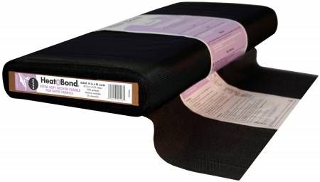 Interfacing 19" wide Fusible Ultra Soft Woven for Batik Fabric Black sold by the yard