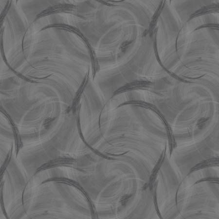 Gray Quasi Circle Texture Flannel 108in Wide back