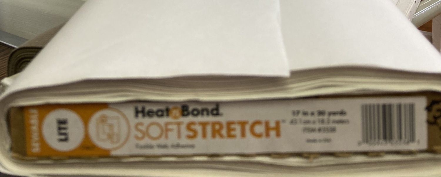 Heat N Bond Soft Stretch Lite Fusible 17" sold by the yard