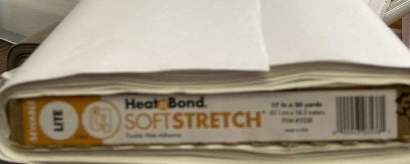 Heat N Bond Soft Stretch Lite Fusible 17" sold by the yard