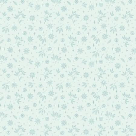 Holly &amp; Hearth Flurries Frost Benartex Quilting Cotton