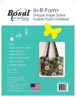 In-R-Form Plus Single Sided Fusible 36"x58" Black