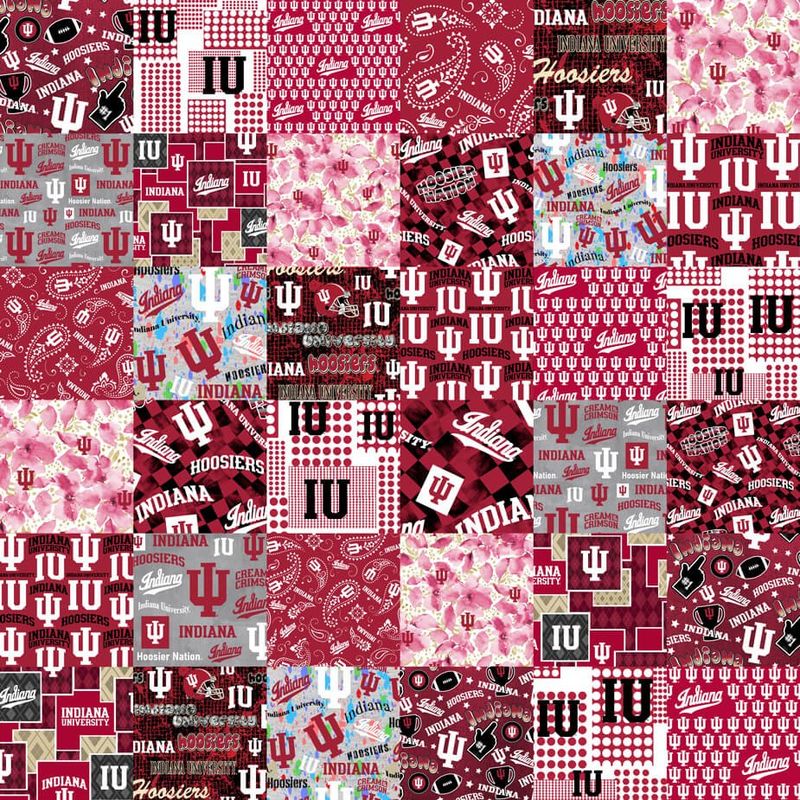 IU NCAA Indiana Cheater Quilt Sykel