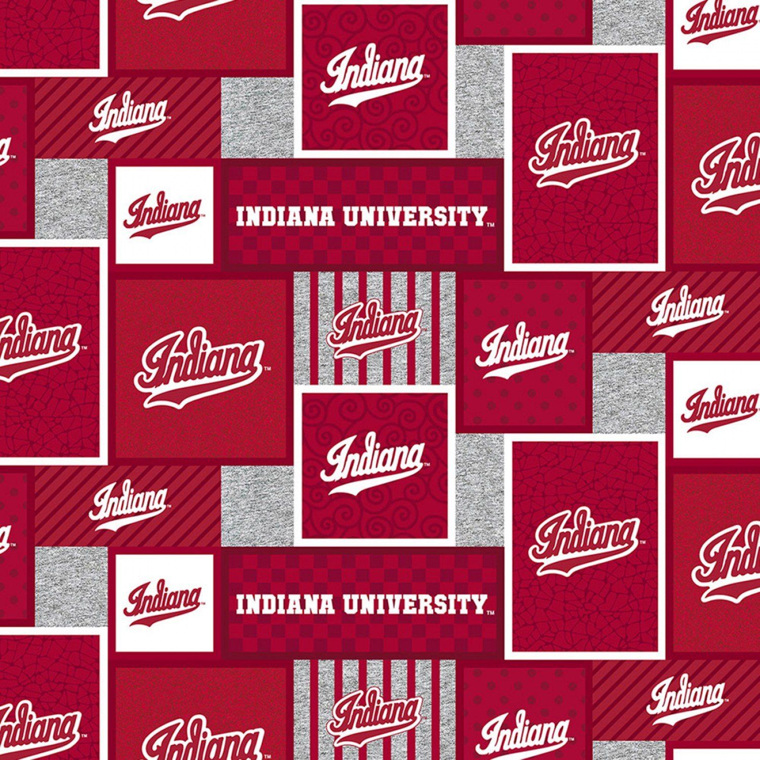 IU NCAA Indiana Hoosiers College Patch Fleece