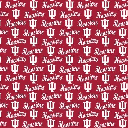 IU NCAA Indiana Mini Packed Logo Cotton