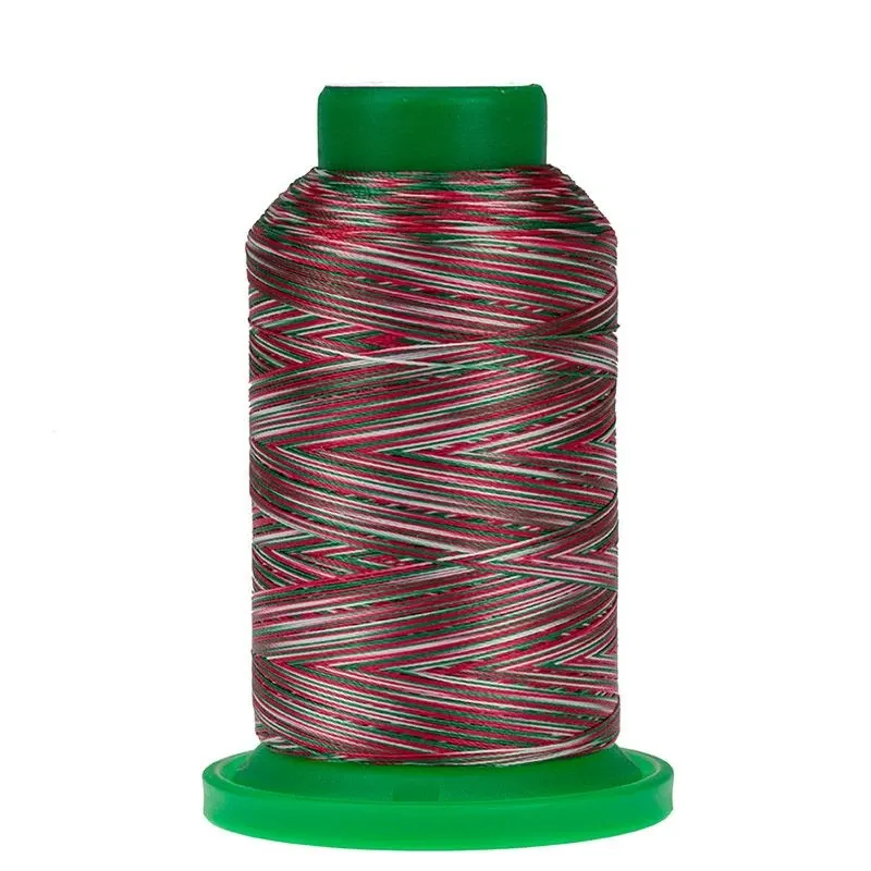 Isacord 1000m Variegated 9864 Holly Berry Wreath