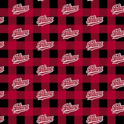 IU Buffalo Plaid Fleece