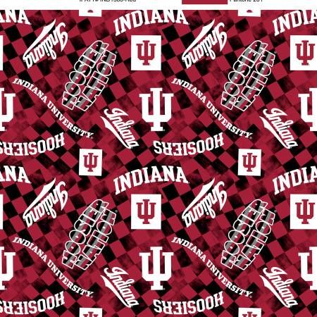 IU NCAA Indiana Red Canvas Duck Cloth Cotton Sykel
