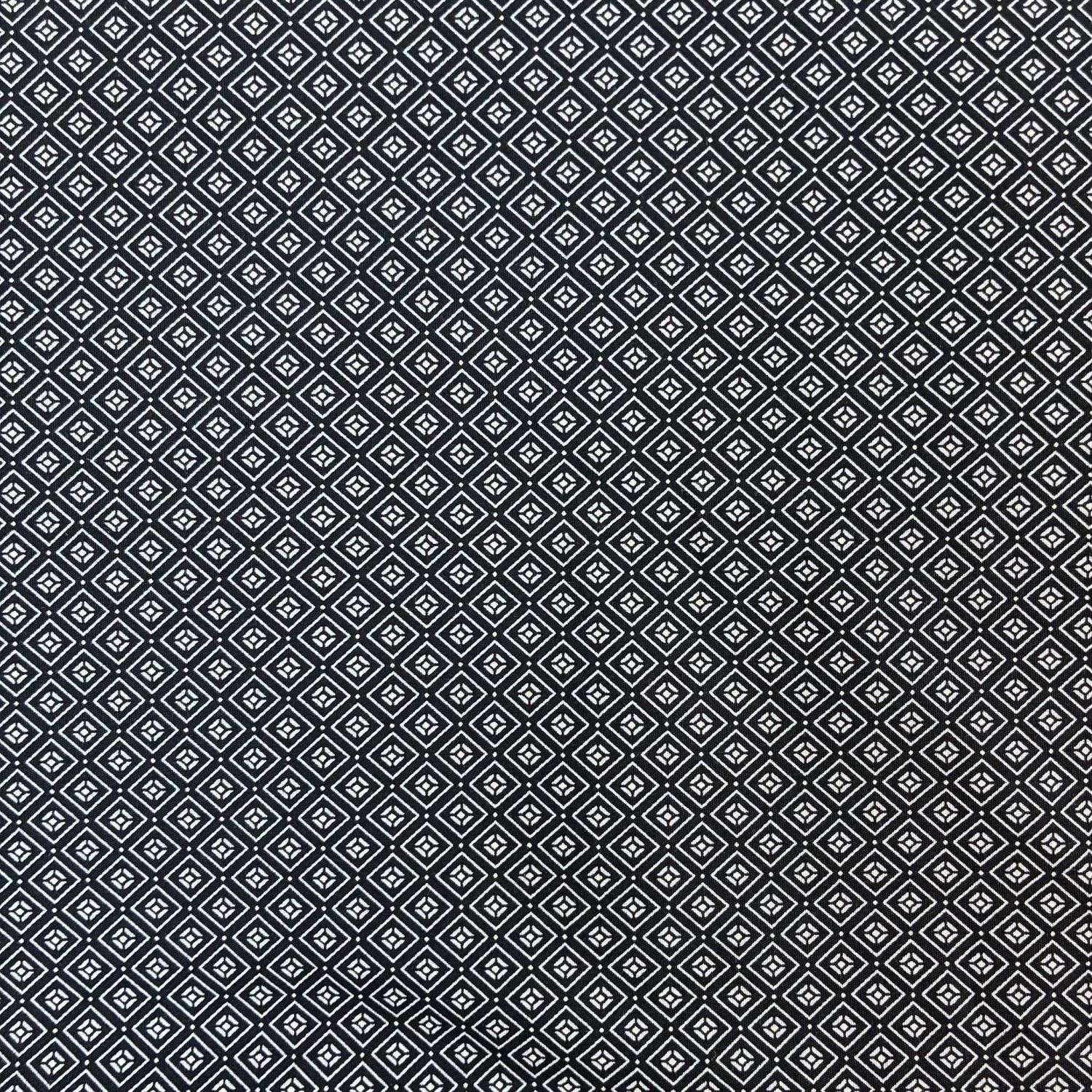 Japanese Cotton Broadcloth Geometric Print Navy 45"