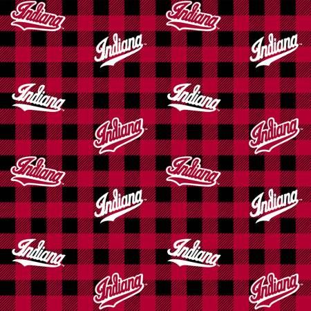 IU NCAA Indiana Hoosiers Buffalo Plaid Cotton