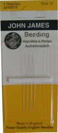 John James Beading Hand Needle Sz 15 4 count