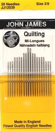 John James Between / Quilting Needles Assorted Sizes 3/9 20 ct