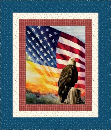 Kit: American Honor Panel Quilt 59.5" x 69.5"