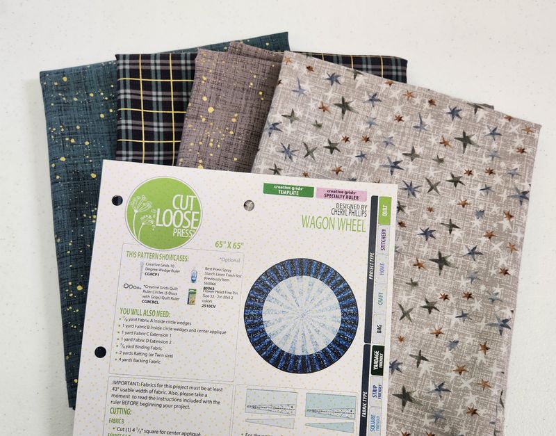 Kit: Christmas Tree Skirt Winter Dreams Wagon Wheel CLEARANCE