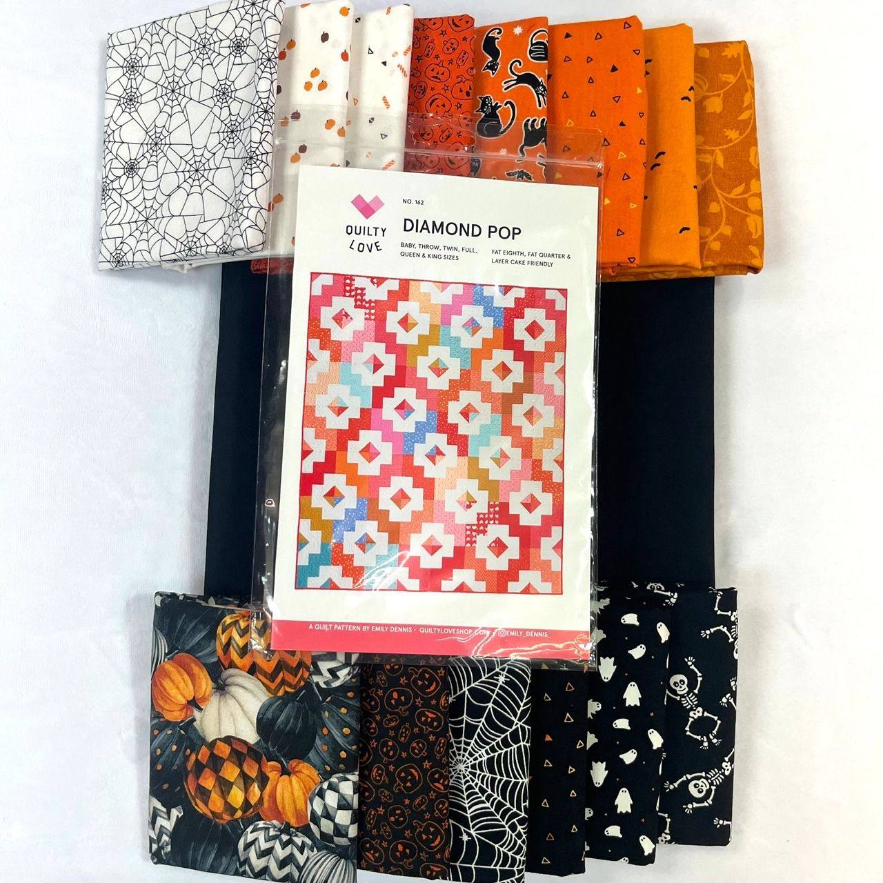 Kit: Halloween Diamond Pop 60" x 70" Quilt