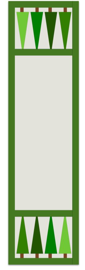 Kit: Joyful Trees Table Runner 16.25" x 60.5" CLEARANCE