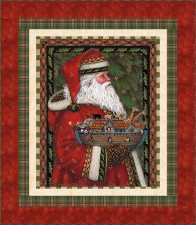 Kit: Santa and Ark Panel Quilt 55.5"x63.5" Riley Blake