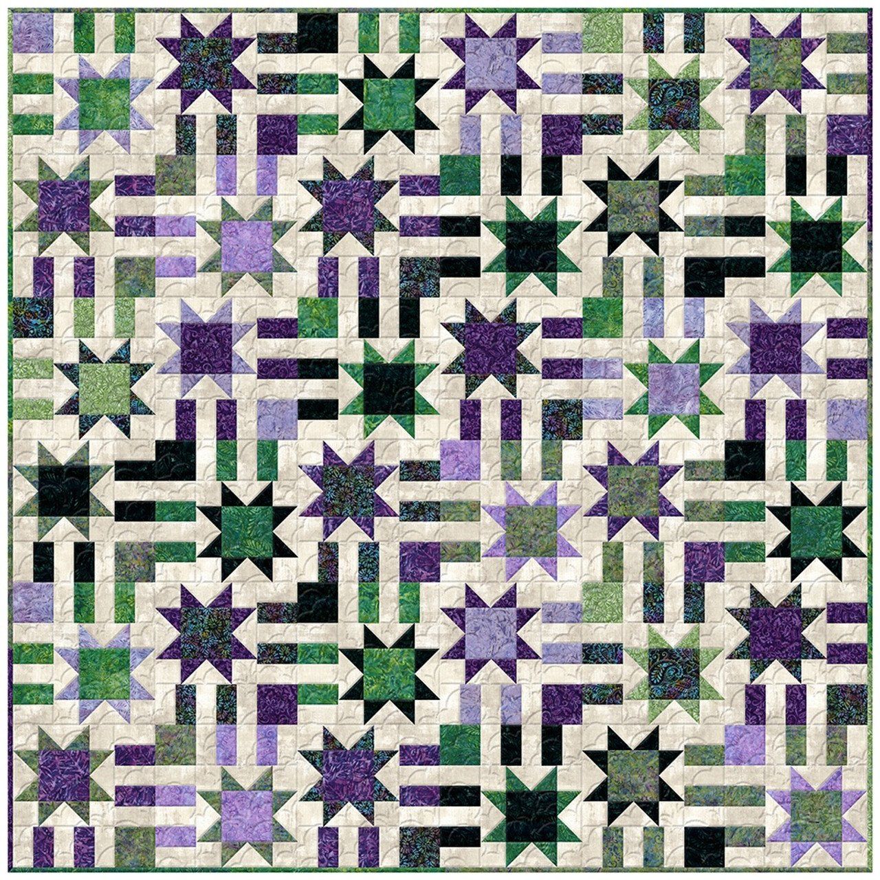 Kit: Starry Path Quilt 84" Square
