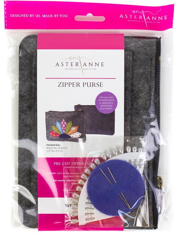 Kit: Zipper Purse Aster &amp; Anne Kit